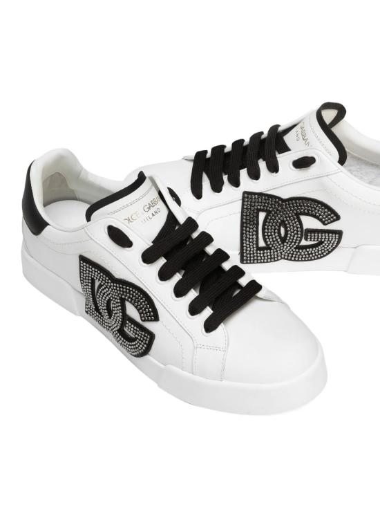  돌체앤가바나 카프스킨 포르트피노 라이트 스트로벨 스니커즈 CK2341 AI411 White - DOLCE & GABBANA