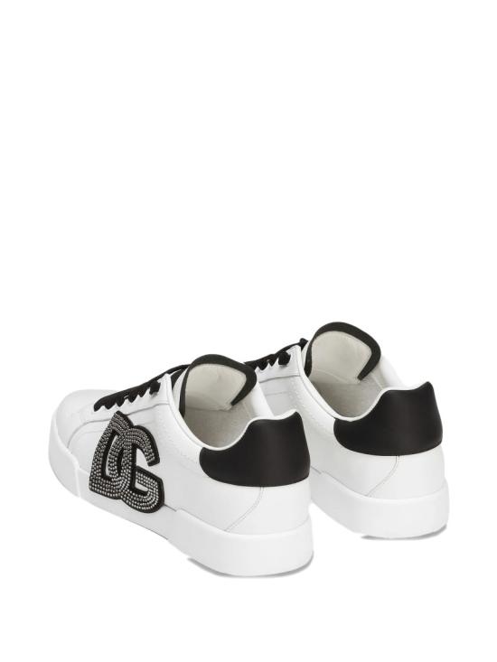  돌체앤가바나 카프스킨 포르트피노 라이트 스트로벨 스니커즈 CK2341 AI411 White - DOLCE & GABBANA