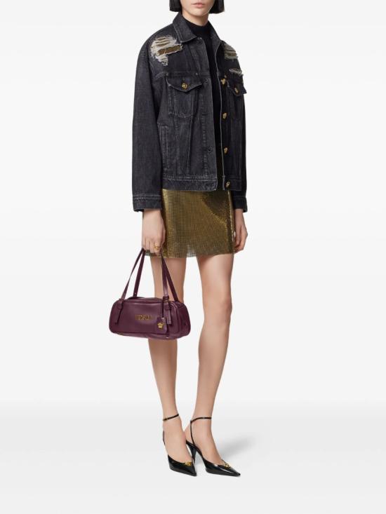 25FW 베르사체 데님 자켓 1020893 1A14809 Black - VERSACE