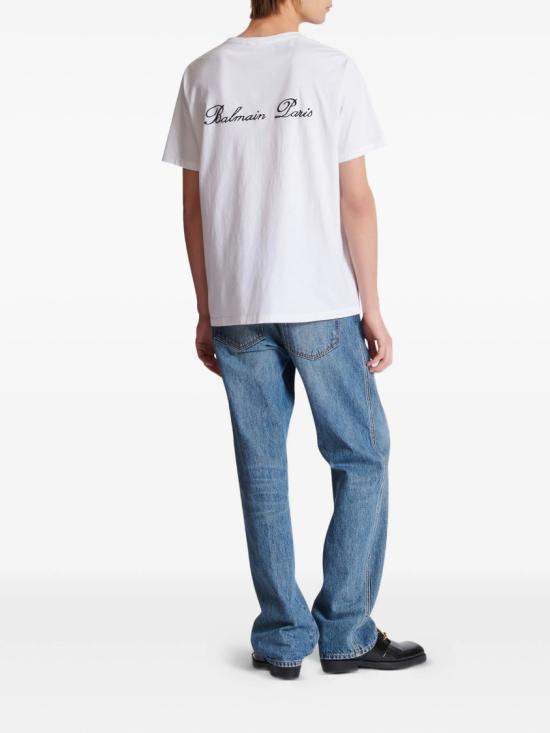 26SS 발망 반팔 티셔츠 FH1EG000 BC68 White - BALMAIN