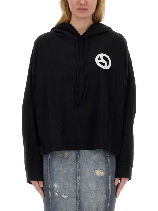  아크네 스튜디오 후드 티셔츠 CI0161 900 Black