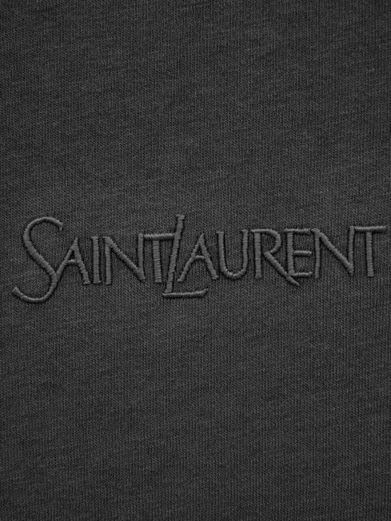  생로랑 반팔 티셔츠 818535 YBHD2 Black - SAINT LAURENT