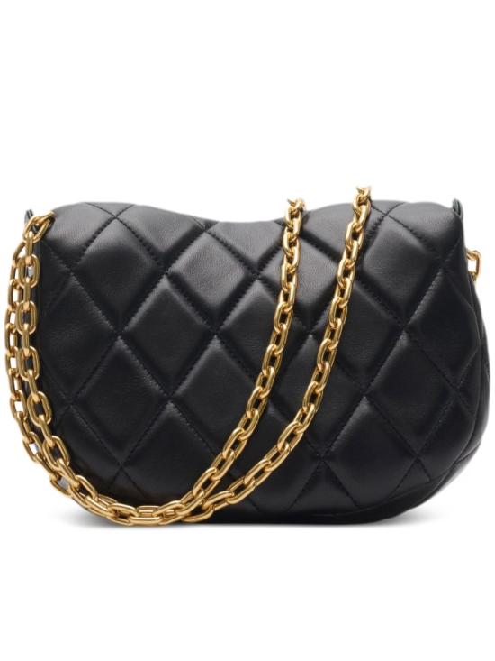  버버리 퀼티드 락킹 호스 백 8104628 Black - BURBERRY