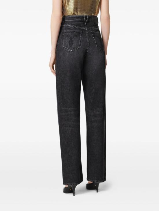 25FW 베르사체 데님 팬츠 1020410 1A14809 Black - VERSACE