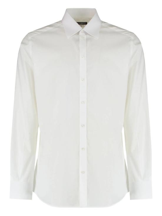 25FW 돌체앤가바나 수피마 코튼 마티니 셔츠 G5MM4T FU5T9 White