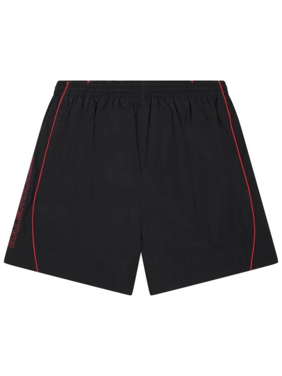  발렌시아가 로고 자수 쇼츠 814568 TRO321000 Black