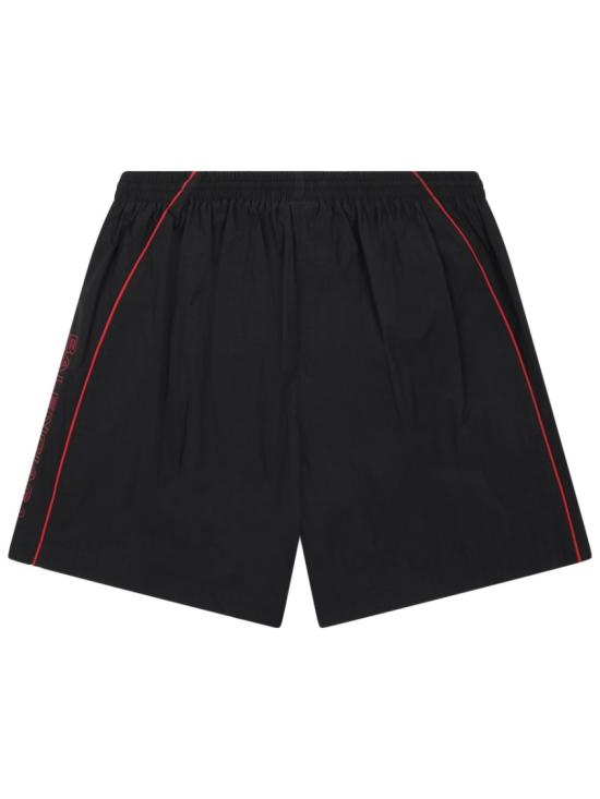 발렌시아가 로고 자수 쇼츠 814568 TRO321000 Black - BALENCIAGA