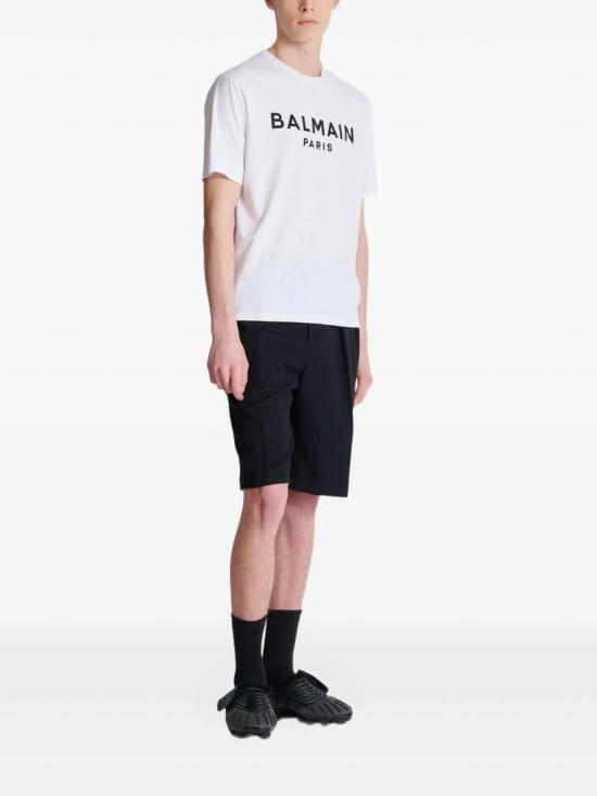  발망 반팔 티셔츠 FH1EG000 BB73 White - BALMAIN