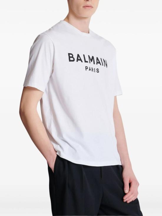  발망 반팔 티셔츠 FH1EG000 BB73 White - BALMAIN