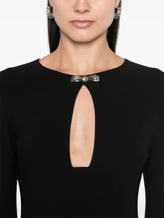 25FW 블루마린 숏 원피스 2A520A Black - BLUMARINE