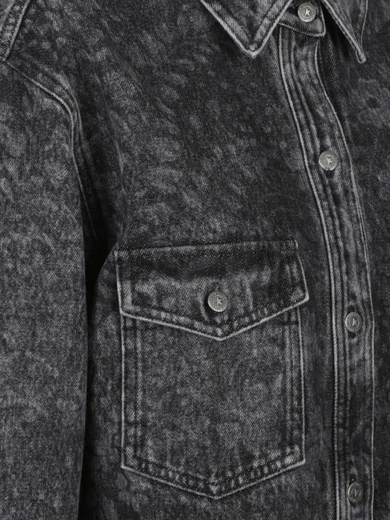 25FW 골든구스 데님 셔츠 GWP02351 P002080 Black - GOLDEN GOOSE