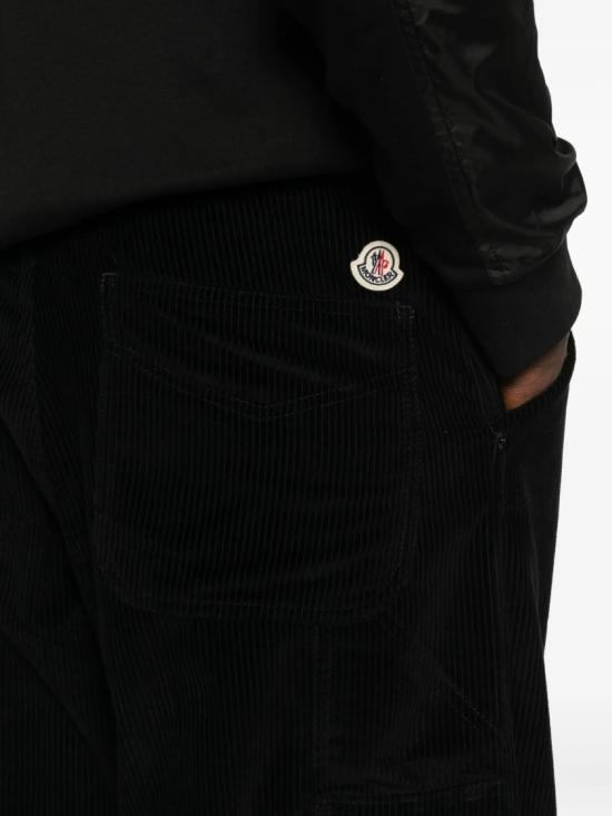 25FW 몽클레어 코듀로이 조깅 팬츠 2A00023 549UU Black - MONCLER