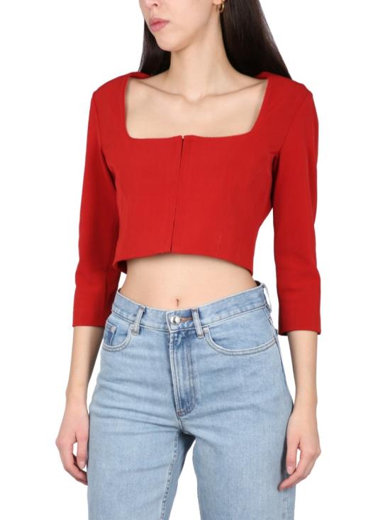  아크네 스튜디오 긴팔 티셔츠 AC0553 ACK Red - ACNE STUDIOS