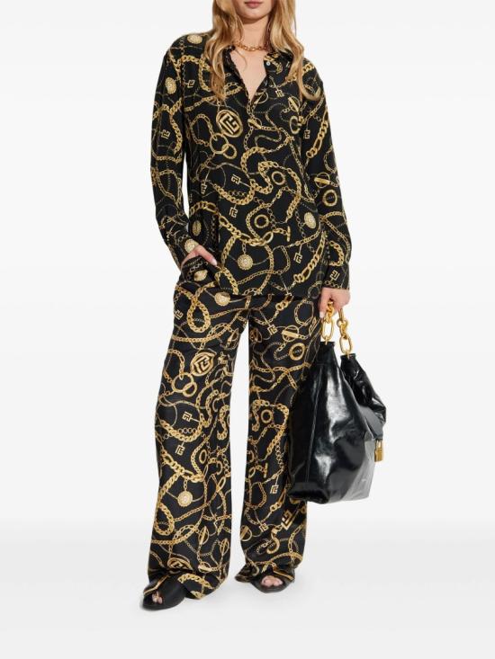 25FW 발망 블라우스 FF1HS435 SF00 Black - BALMAIN