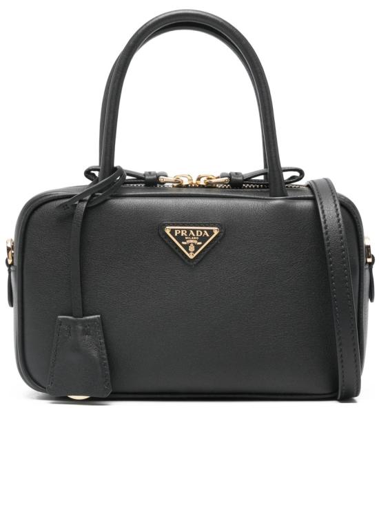 26SS 프라다 레더 탑 핸들백 1BB152 2CYS Black