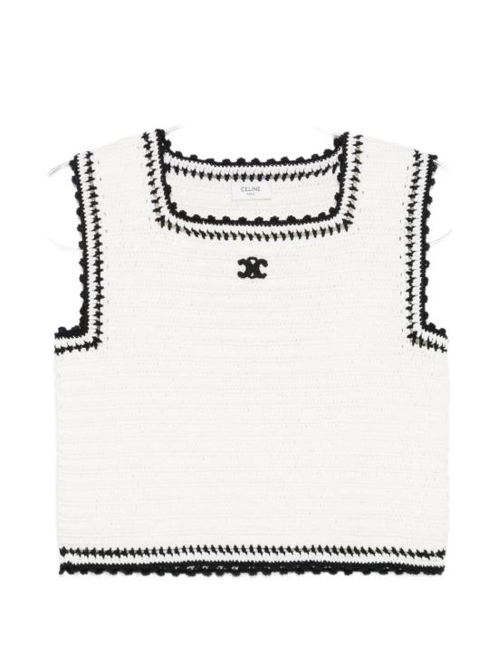 26SS 셀린느 민소매 티셔츠 RX0L63I59 01BC White