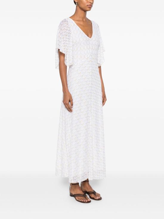 26SS 미소니 롱 원피스 DS26SG3K BR015XS01LI White - MISSONI