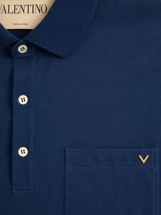 26FW 발렌티노 가라바니 폴로 티셔츠 VMH04V BMDD51 NAVY - VALENTINO GARAVANI