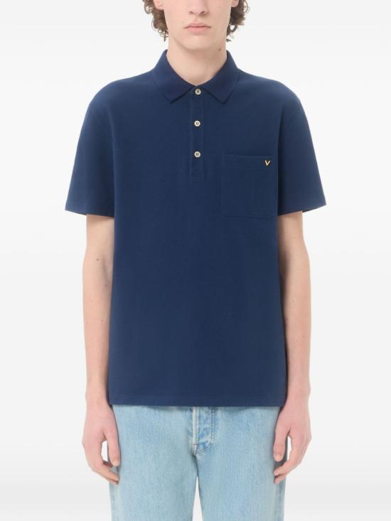 26FW 발렌티노 가라바니 폴로 티셔츠 VMH04V BMDD51 NAVY - VALENTINO GARAVANI