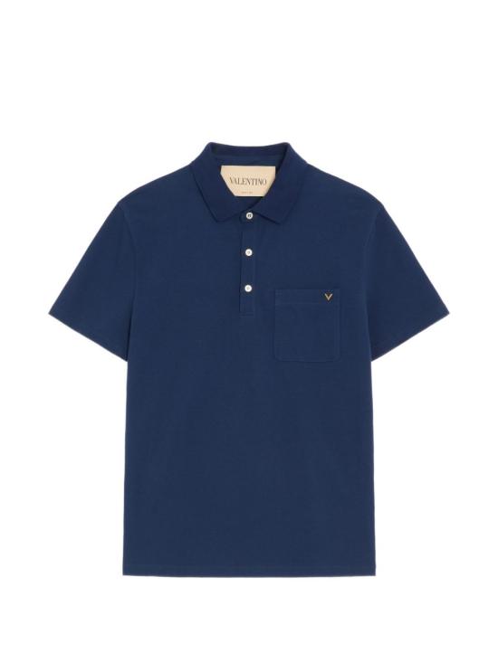 26FW 발렌티노 가라바니 폴로 티셔츠 VMH04V BMDD51 NAVY