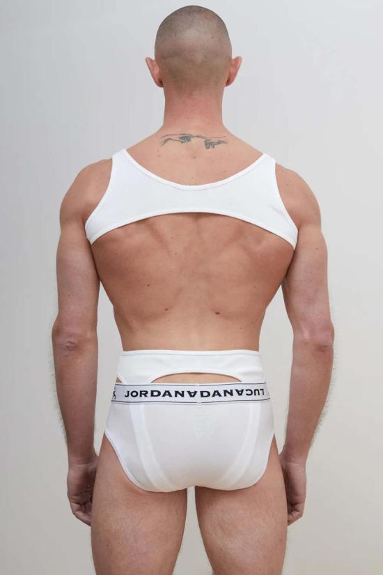  조던루카 팬티 조르단루카 래치 이기 바텀 화이트 - JORDANLUCA