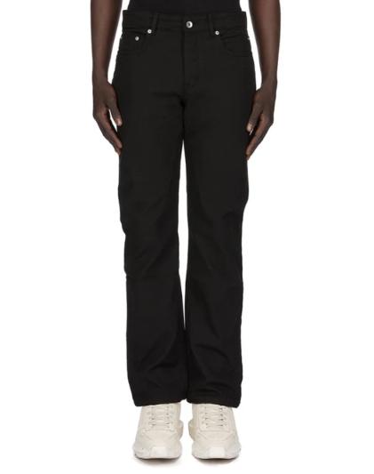 26SS 릭 오웬스 스트레이트 팬츠 DU01F4397CVS 09 BLACK