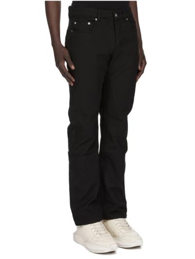 26SS 릭 오웬스 스트레이트 팬츠 DU01F4397CVS 09 BLACK - RICK OWENS