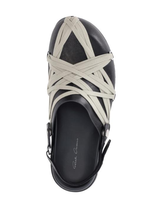 26SS 릭 오웬스 뮬/슬리퍼 RU01F2813LGYW1 09 BLACK - RICK OWENS