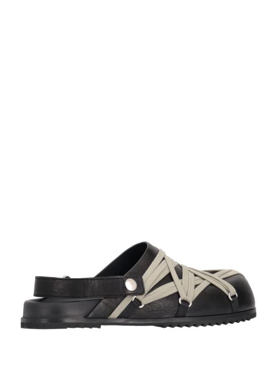 26SS 릭 오웬스 뮬/슬리퍼 RU01F2813LGYW1 09 BLACK - RICK OWENS