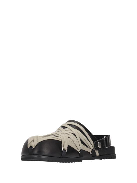 26SS 릭 오웬스 뮬/슬리퍼 RU01F2813LGYW1 09 BLACK - RICK OWENS