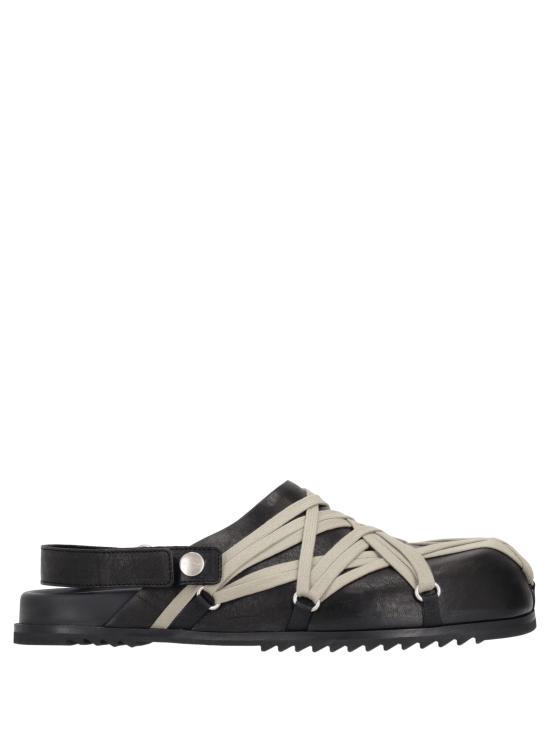 26SS 릭 오웬스 뮬/슬리퍼 RU01F2813LGYW1 09 BLACK