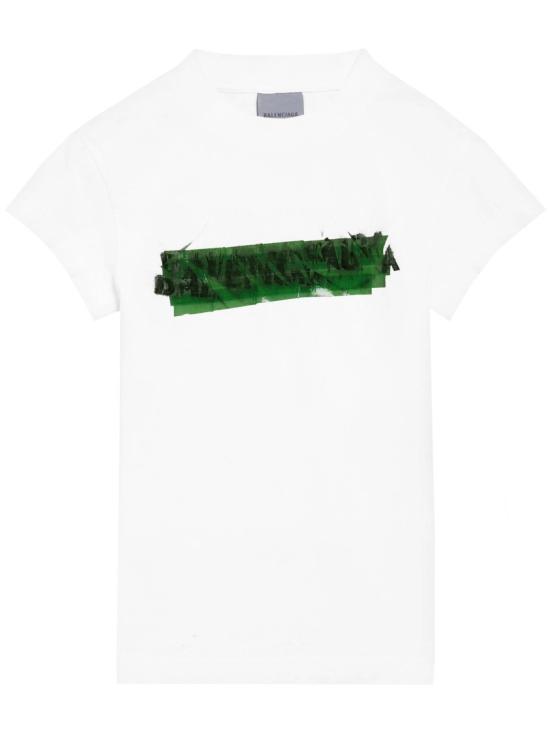 26SS 발렌시아가 반팔 티셔츠 871744 TUVI6 White