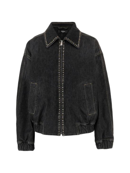 26SS 베르사체 데님 자켓 1023067 1A16477 Black