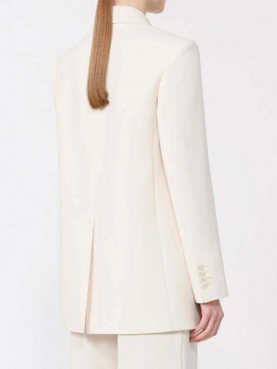26SS 막스마라 라펠 싱글 브레스트 자켓 라펠 싱글 브레스트 자켓 2616041025600 White - MAX MARA