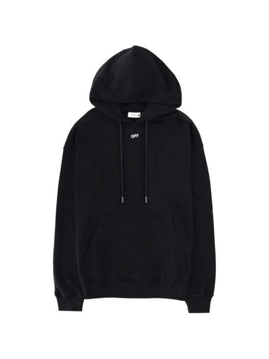 26SS 오프화이트 후드 티셔츠 44MBB085S26F00G001 Black