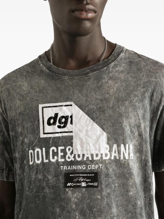 26SS 돌체앤가바나 반팔 티셔츠 G8RN8T G7POI Grey - DOLCE & GABBANA