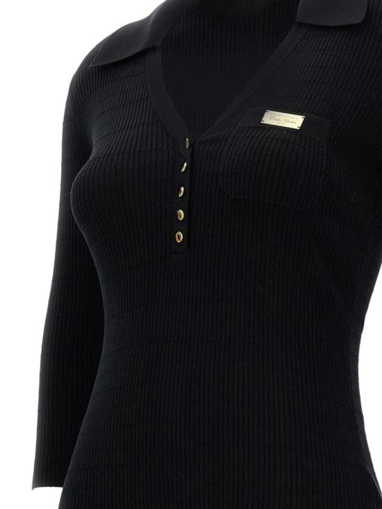 26SS 엘리자베타프랜치 반팔 티셔츠 MK86B61E2 Black - ELISABETTA FRANCHI