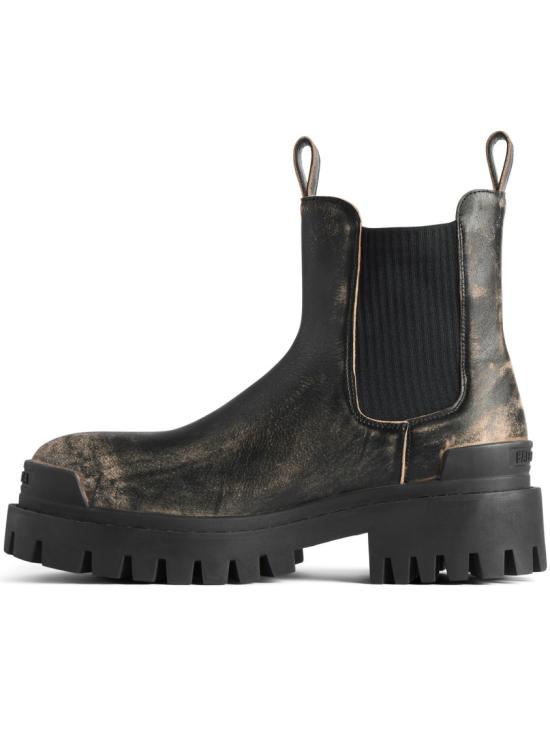 26SS 발렌시아가 스트라이크 첼시 부츠 854082 WB228 Black - BALENCIAGA