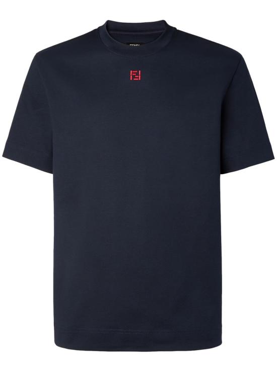 26SS 펜디 코튼 티셔츠 FY0936 AY0H Black
