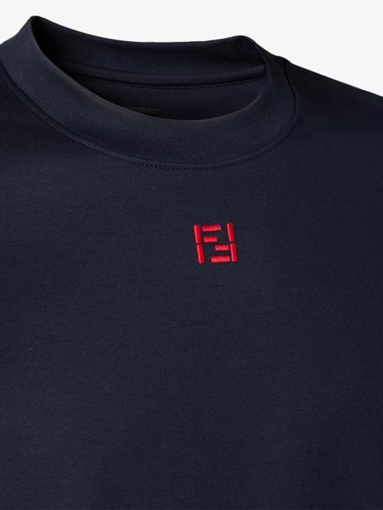 26SS 펜디 코튼 티셔츠 FY0936 AY0H Black - FENDI