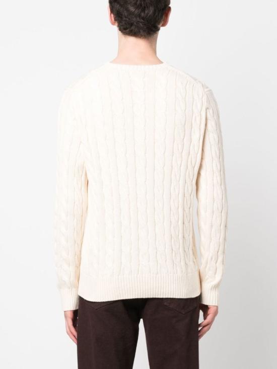  폴로 랄프로렌 로고 자수 케이블 니트 스웨터 710 775885 Neutrals - POLO RALPH LAUREN
