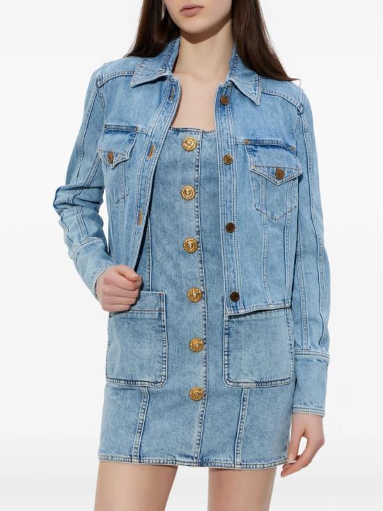 26SS 발망 데님 자켓 GF1TC215 DG11 Blue - BALMAIN