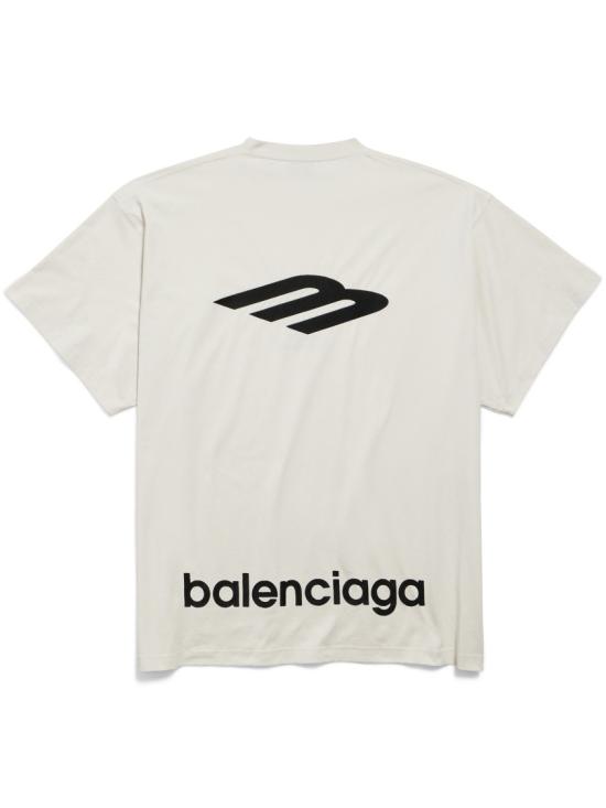 26SS 발렌시아가 3B 스포츠 아이콘 오버사이즈 티셔츠 850345 TTVK5 White - BALENCIAGA