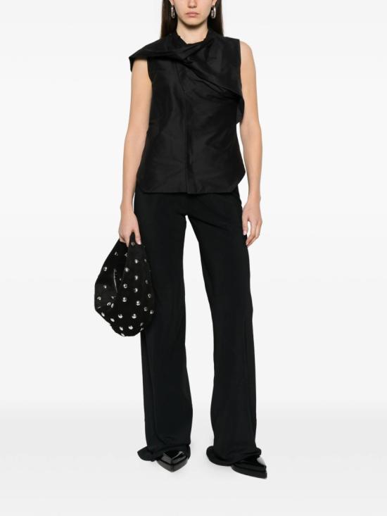 26SS 릭 오웬스 스트레이트 팬츠 RP01F6301 CC Black - RICK OWENS