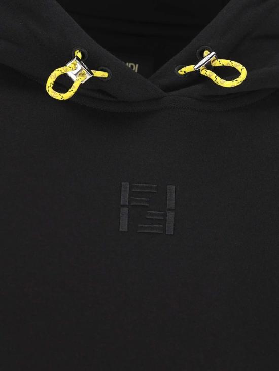 26SS 펜디 후드 티셔츠 FY1356 AYY0 Black - FENDI