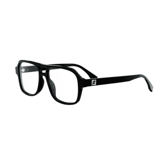  펜디 안경 직사각형 프레임에 더블 브릿지 디자인의 안경 - FENDI