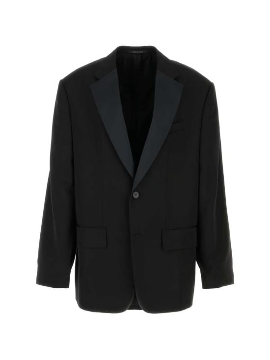 26SS 발렌시아가 싱글 브레스티드 블레이저 857393 TNT39 Black