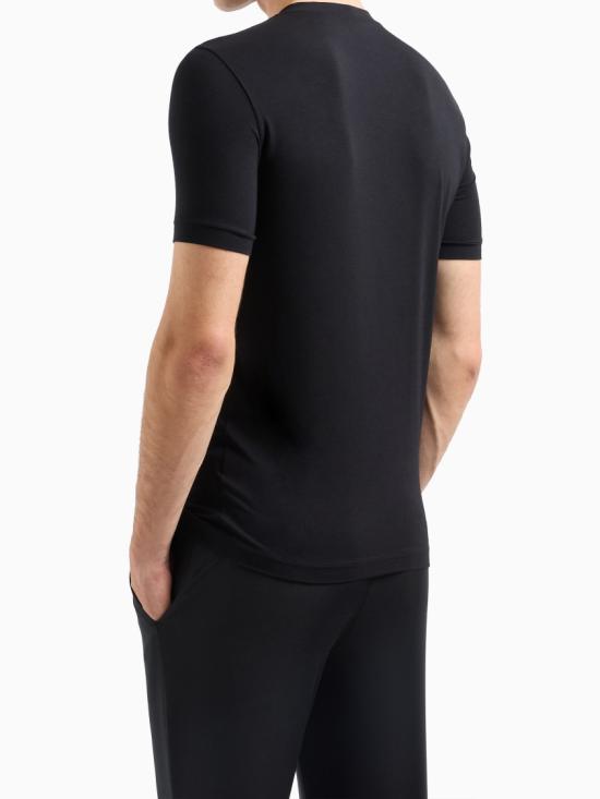 26SS 조르지오 아르마니 반팔 티셔츠 6GST56 SJP4Z Black - GIORGIO ARMANI