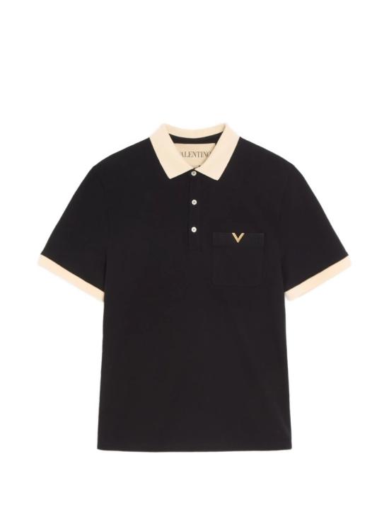 26SS 발렌티노 가라바니 폴로 티셔츠 8V0MH01KBGT Black