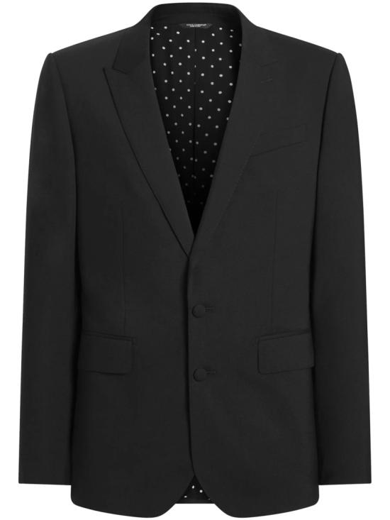 26SS 돌체앤가바나 싱글 브레스티드 뉴 마티니 캔버스 자켓 G2VZ7T FUBFT Black